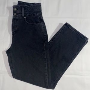 Ann Taylor Straight Crop Black Jeans